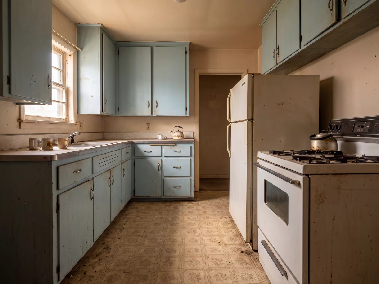 Real as-is kitchen interior we purchased